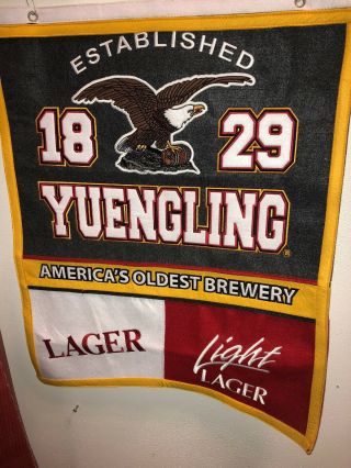 Rare Large Cloth Yuengling Beer Brewery Banner Wall Hanging Advertising Sign Lag