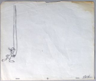 Tex Avery Animation Drawing From Jerky Turkey,  Mgm Cartoon,  1945