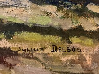 Julius Maximilian Delbos; American Oil on Canvas 