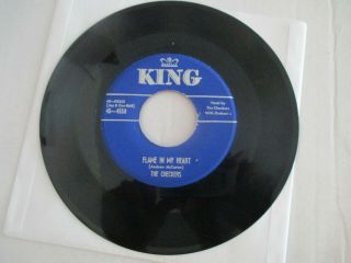 The Checkers Flame In My Heart / Oh,  Oh,  Oh Baby 1952 King Doo Wop 45