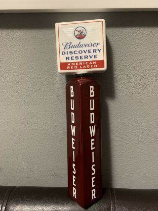 Budweiser Discovery Reserve 10” Tall Beer Tap Handle Brand
