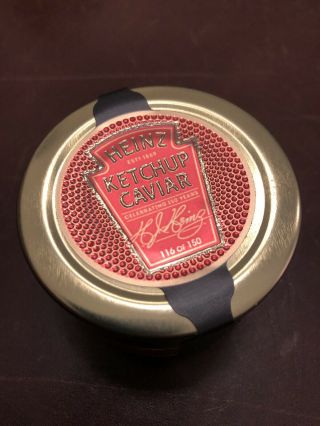 Limited Edition Heinz Ketchup Caviar 116 Of 150 W/ A 150 Year Celebration Card