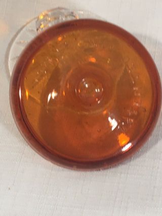 Antique Amber Globe Fruit Jar Lid Glass Patented May 25 1886 2