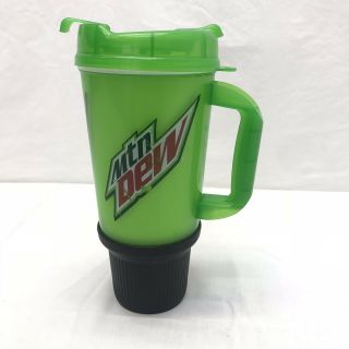 Whirley Mountain Dew 32 Oz Insulated Travel Mug Cup Thermos Extra Large Size