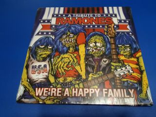 A Tribute To The Ramones Were A Happy Family Ltd Ed Red White Blue Colored Vinyl