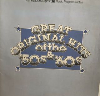 Great Hits of the 50s and 60s 1985 Readers Digest LP Box Set 2