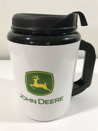 John Deere Thermo Serve Insulated Drink Jug Travel Mug Snap Lid Made Usa