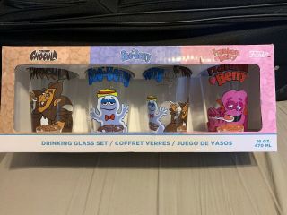 Funko Drinking Glass Set Count Chocula Boo And Franken Berry Cereal Ad Icon