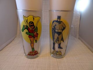 Vintage 1976 Pepsi Series Batman & Robin Glasses National Periodical