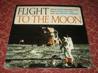 1969 Flight To The Moon Lp Record Album Nasa Apollo 11 Still