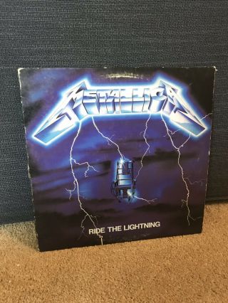 Metallica - Ride The Lightning 1984 Elektra 60396 - 1 Rare Vg,