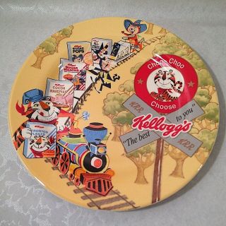 Vtg Kellogg’s Choo Choo Train Plate 8 " Tony The Tiger Railroad Collectible3 2006