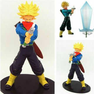 Dragon Ball Z Saiyan Trunks Big Sword Japanese Anime Pvc Figure Figurine
