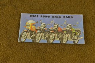 Bmw R90 S R90/6 R75/6 R60/6 Motorcycle Sales Brochure Rare 2