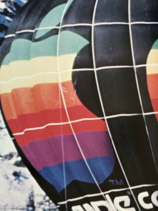 Rare Apple Computer Hot Air Balloon Rainbow Employee Photo Art Jim Guss Poster 6