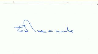 Eric Morecambe.  Morecambe And Wise Comedy Act Signed Autograph