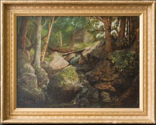 John Frederick Kensett (1816 - 1872) York Listed Artist Oil " Mountain View”