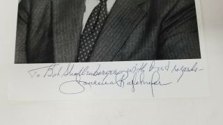 Lawrence Eagleburger signed 8x10 photograph personalized 2