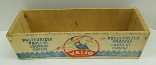 Vintage Wood Cheese Box Valico Cheese of Finland 12 x 4 x 4 Inches 2