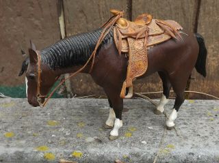 Ooac Western Pleasure Horse Model With Saddle & Bridle Custom Made