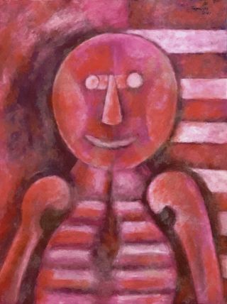 Outstanding Rufino Tamayo Oil On Paper Painting With Provenance.