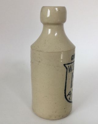 W.  Biscombe Plymouth Ginger Beer Stoneware Bottle 2