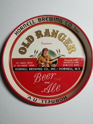 Vintage Old Ranger Beer Tray,  Hornell Brewing Company - - Hornell,  Ny - -