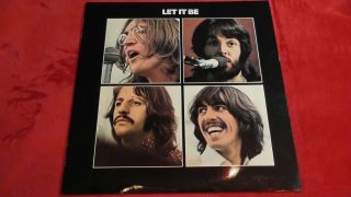 Beatles " Let It Be " First Pressing With Red Apple - Cover And Record Nr/mint
