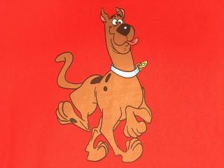 Large Red Scooby Doo T Shirt Hanna Barbera