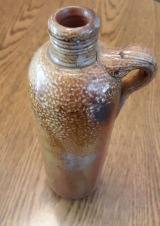 Two 1800 ' s Germany Ober Selters Nassua Salt Glaze Stoneware Bottles (68 & 26) 5
