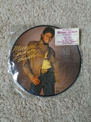 Michael Jackson 12 " Vinyl Lp Thriller Picture Disc - Epic Records 1982