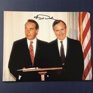 Bob Dole Hand Signed Autographed 8x10 Photo Politician Very Rare George Hw Bush