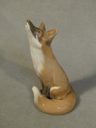 Vintage Royal Copenhagen Porcelain 6 " Fox Figurine 1475 -
