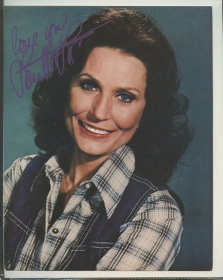 Loretta Lynn Singer Songwriter Signed 8x10 Photo Auto Autograph W/ Loa