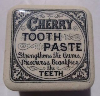 Cherry Tooth Paste Pot Lid And Base