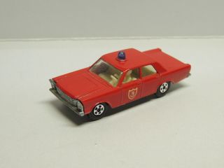 Lesney Matchbox Superfast Transitional No 59 Ford Galaxy Fire Chief Vnm