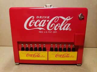 1997 Coca - Cola Collectible Coke Machine Musical Bank Enesco