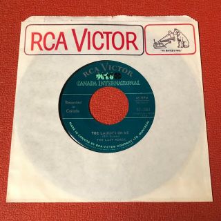THE LAST WORDS She ' ll Know How / The Laugh ' s On Me 45 Rare Garage 1965 Canada 2