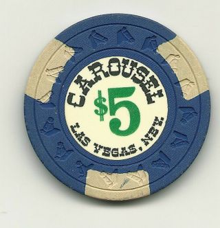 $5 Chip From The Carousel Casino,  Las Vegas,  Nevada