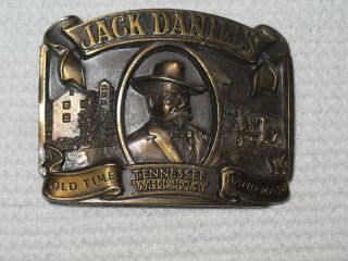 Jack Daniels Vintage 1989 Old Time Tennessee Whiskey Belt Buckle