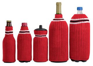 Budweiser Bottle Sweater Red (1) MultiSize Coozie Beer Koozie Knit 2