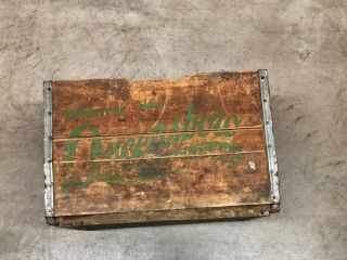 Vintage Wood Wooden Queensboro Dairy Farm Products Crate York Nyc