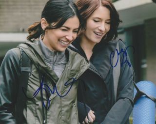 Floriana Lima Chyler Leigh Signed 8x10 Supergirl Cw Photo Autograph