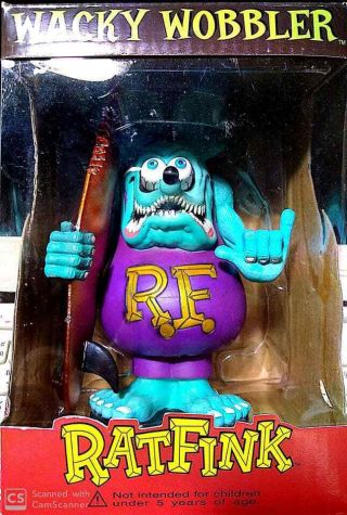 Rat Fink Surfboard Wacky Wobbler Funko Figure Doll Model " Go Big Daddy "