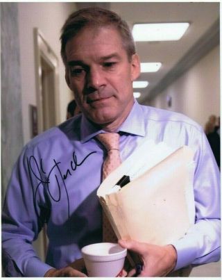 Congressman Jim Jordan Signed Autographed 8x10 - Republican Ohio