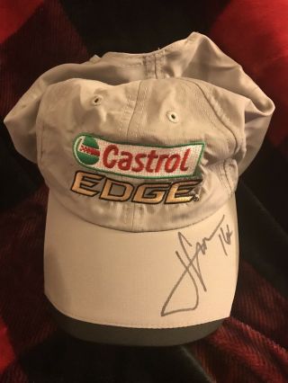 John Force Hand Signed Hat Autographed Castrol Adjustable
