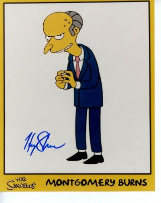 The Simpsons Harry Shearer Signed 8x10 Photo - Mr Montgomery Burns