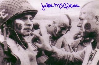 Jake Mcniece Filthy Thirteen Dirty Dozen D - Day Autographed Signed Photo Dec