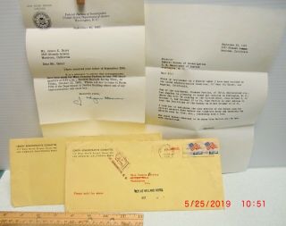 FBI Letterhead J.  Edgar Hoover Signed Letter from Sept.  1965 5