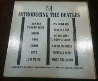 INTRODUCING THE BEATLES REAL DEAL LP 1964 RARE OVAL Label 1062 LOVE ME DO 2